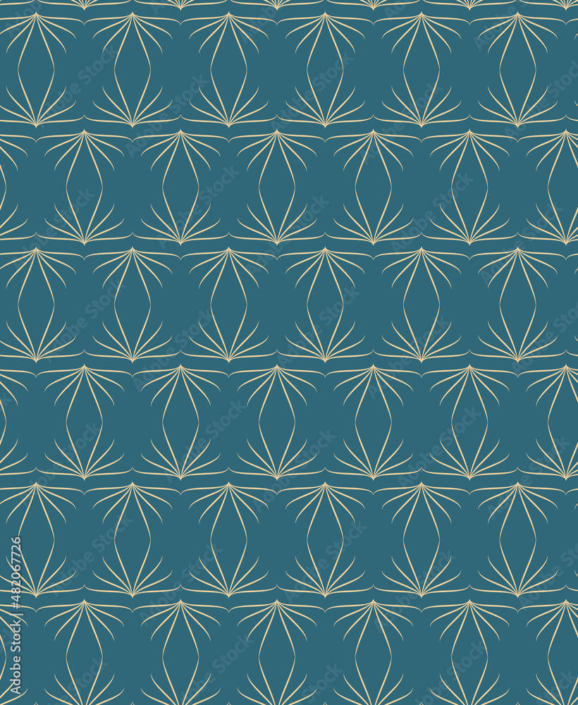 Golden geometric vector seamless patterns. Golden lines, triangles and rhombuses on an emerald green background. Modern illustrations for wallpapers, flyers, covers, banners, minimalistic decorations Golden geometric vector seamless patterns. Golden lines, triangles and rhombuses on an emerald green background. Modern illustrations for wallpapers, flyers, covers, banners, minimalistic decorations