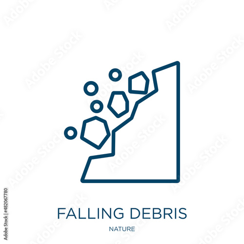Obraz na plátně falling debris icon from nature collection