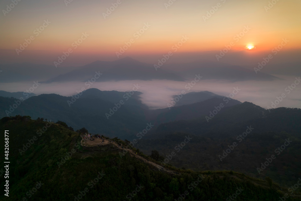 Doi Pha Tang Noen Sea Mist Viewpoint 104 Chiang Rai Province, Thailand Doi Pha Tang Noen Sea Mist Viewpoint 104 Chiang Rai Province, Thailand