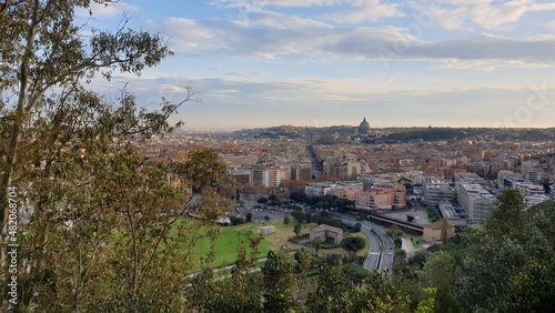  Cityscape of old Rome on a sunny day. 