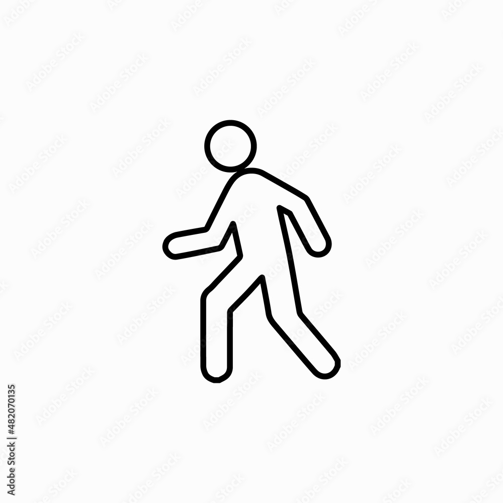 Walking icon in trendy flat style. Man Walking, Activity, Sport symbol for your web site design, logo, app, UI Vector EPS 10. Walking icon in trendy flat style. Man Walking, Activity, Sport symbol for your web site design, logo, app, UI Vector EPS 10.