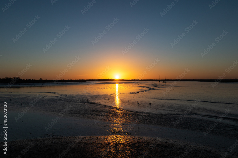Sunrise at Maldon, Essex, England