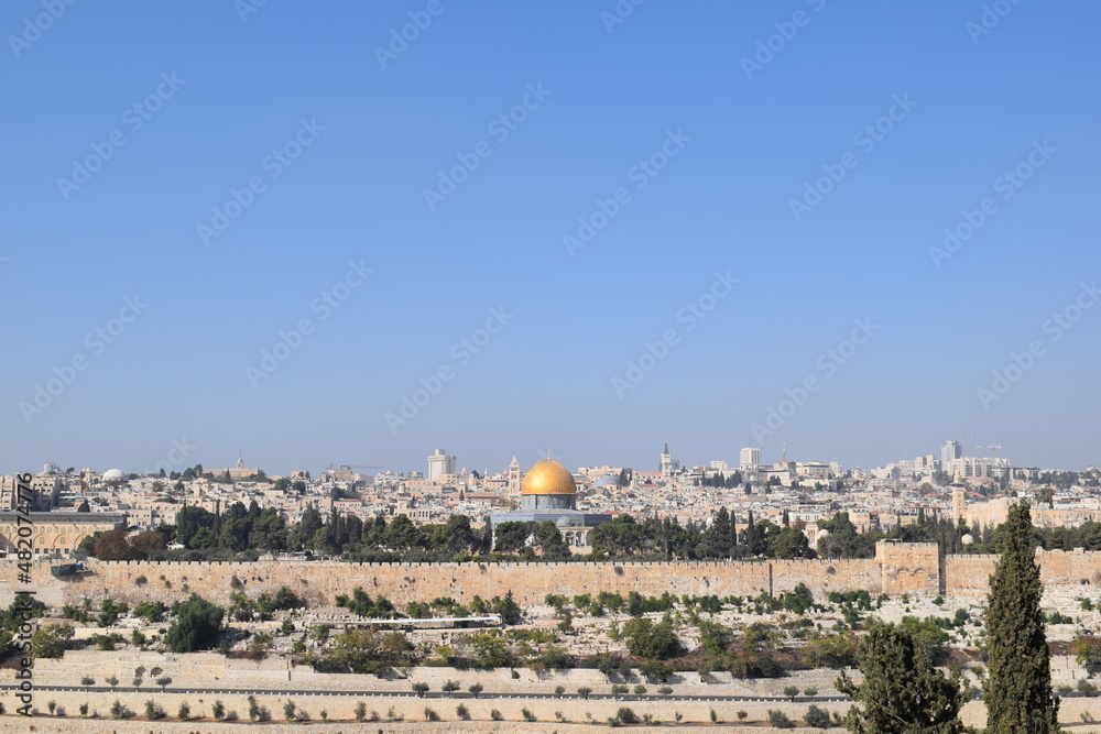 Jerusalem Panorama Israel -Dome of the Rock
