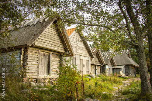 fishing huts, laheema national park, laheema, altja, estonia, baltics, baltic countries, baltic sea, erratic stones,