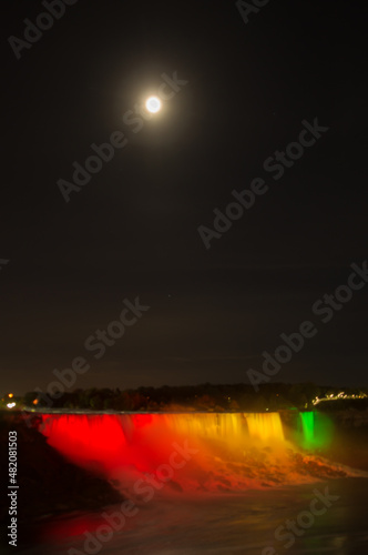 Niagara falls at night