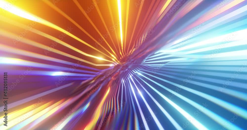 Colorful digital circuitry and data stream. Abstract neon futuristic speed internet. Computer processing data, binary data transfer, upload, download or transmitting. 4K loop