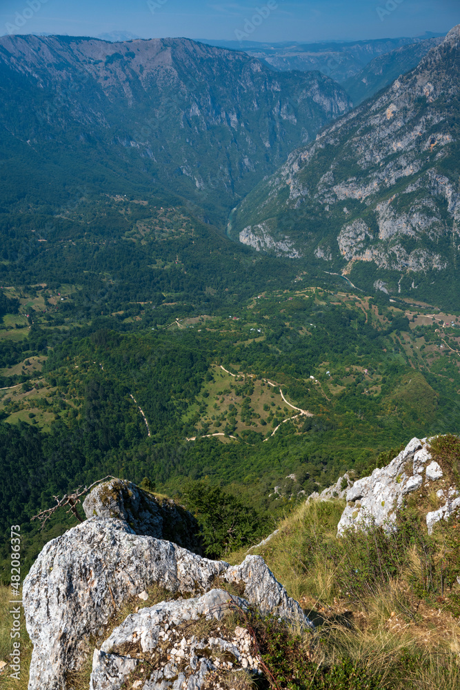 Top view of the canyon. Top view of the mountain river. Top view of the canyon. Top view of the mountain river.