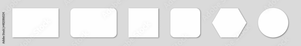 set ofPlastic or paper white card for your design. Can use for credit, visit, gift, business card. 3D Rendered. Isolated on white background. set ofPlastic or paper white card for your design. Can use for credit, visit, gift, business card. 3D Rendered. Isolated on white background.