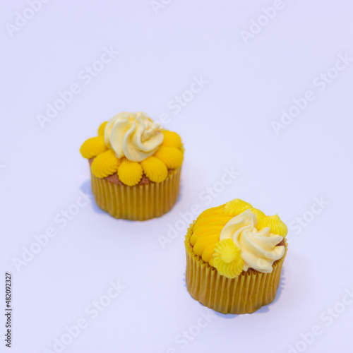 yellow cupcake