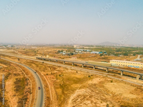Aerial topography of Idu Industrial Layout  Abuja  Nigeria