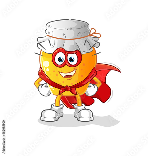 honey jar heroes vector. cartoon character