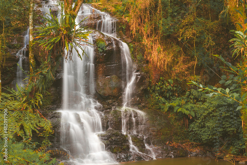 Cachoeira na localidade de Lajeado Feio I, município de Pinhão - Paraná photo