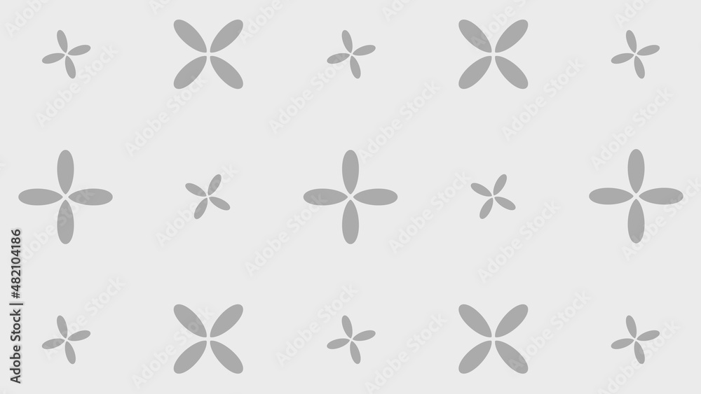 シンプル花十字 ホワイト シンプル花十字 ホワイト