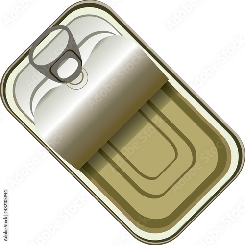 Rectangular tin can