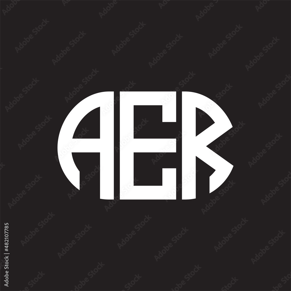 AER letter logo design on black background. AER creative initials letter logo concept. AER letter design. AER letter logo design on black background. AER creative initials letter logo concept. AER letter design.