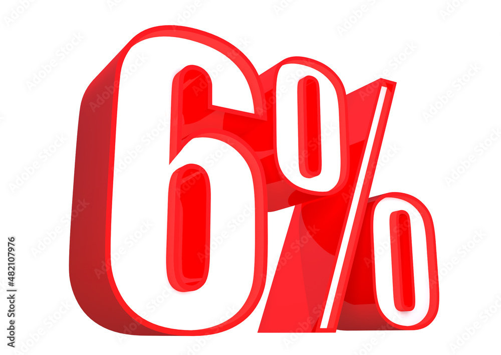 6 Percent off 3d Sign on White Background, Special Offer 6% Discount Tag, Sale Up to 6 Percent Off,big offer, Sale, Special Offer Label, Sticker, Tag, Banner, Advertising, offer Icon 6 Percent off 3d Sign on White Background, Special Offer 6% Discount Tag, Sale Up to 6 Percent Off,big offer, Sale, Special Offer Label, Sticker, Tag, Banner, Advertising, offer Icon