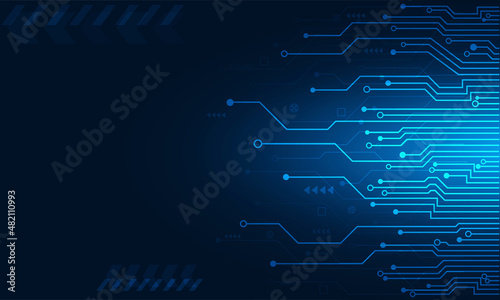 technology connection circuit system design background abstract.