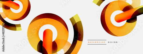 Circle abstract background. Vector illustration for wallpaper banner background card or landing page