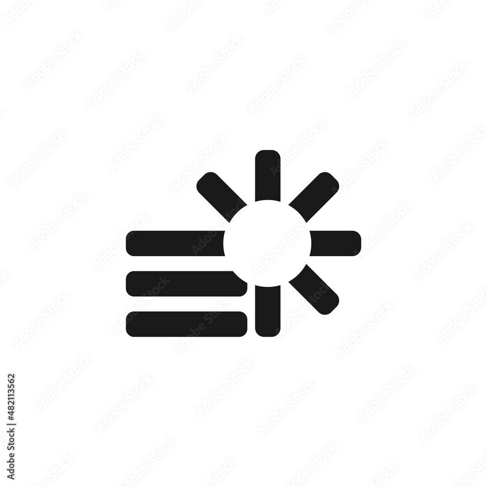 Loading list icon isolated on solid style design. Loading list icon isolated on solid style design.