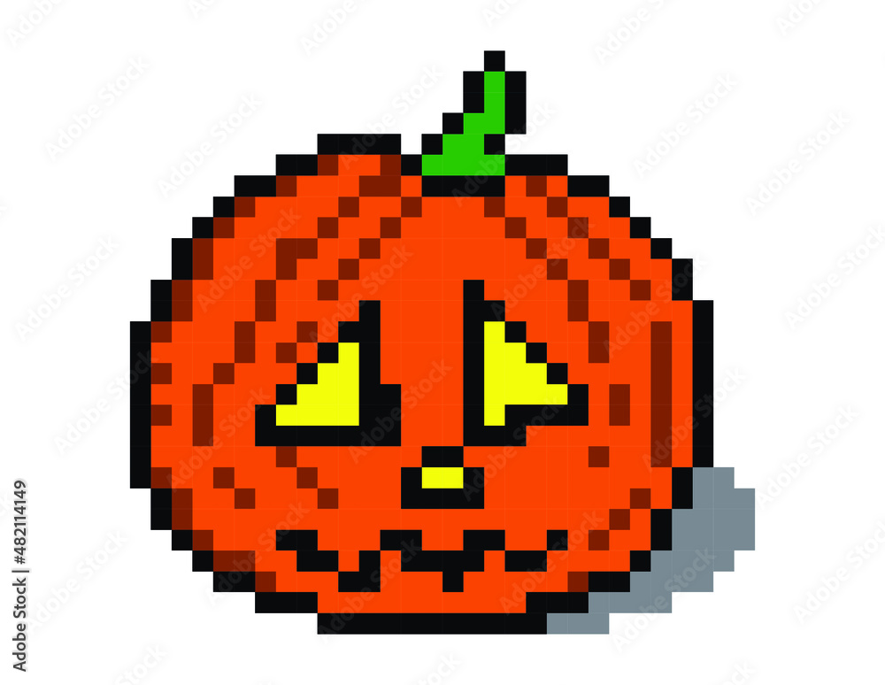 pumpkin pixel art.