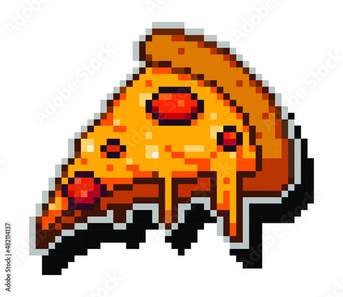 pizza pixel art.