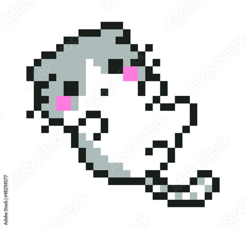 cat pixel art.