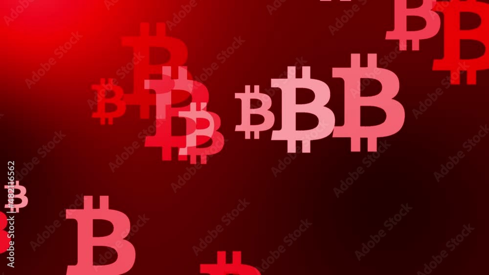 赤 ビットコイン マーク パーティクル グラデーション アニメーション モーショングラフィックス 赤 ビットコイン マーク パーティクル グラデーション アニメーション モーショングラフィックス