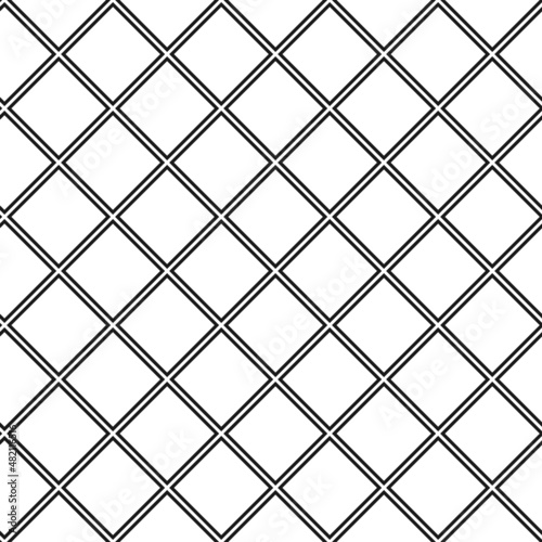 Seamless chequered background. Diagonal rhombus pattern. Geometric seamless texture. Mosaic plaid.