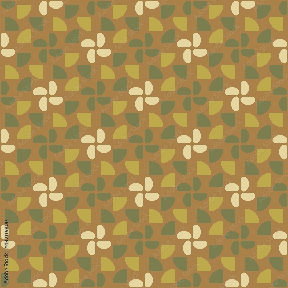 Rounded abstract seamless pattern - accent for any surfaces. Rounded abstract seamless pattern - accent for any surfaces.