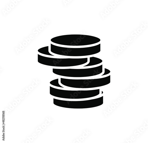 Moon, Night, Moonlight, Midnight Solid Icon, Vector, Illustration, Logo Template. Suitable For Many Purposes.