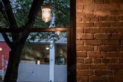 lamp on the wall