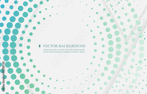 White vector background color abstract halftone circle design