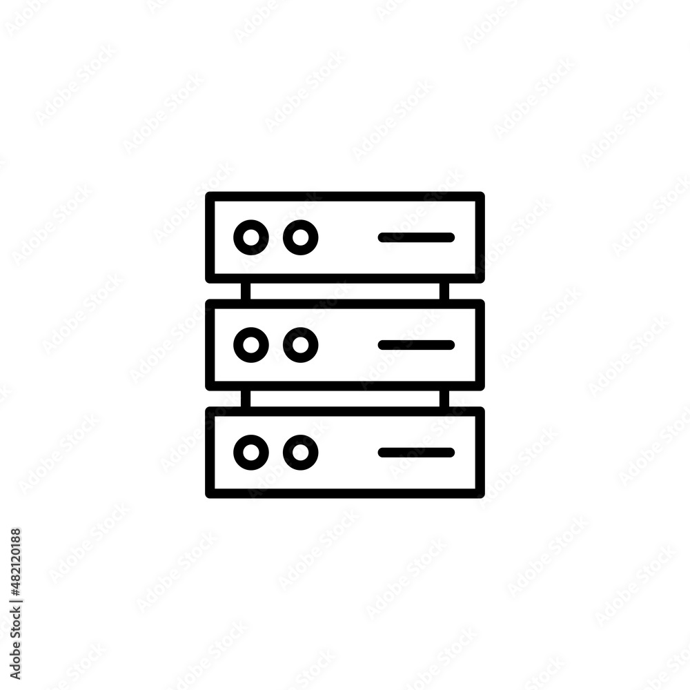 Database icon. database sign and symbol Database icon. database sign and symbol