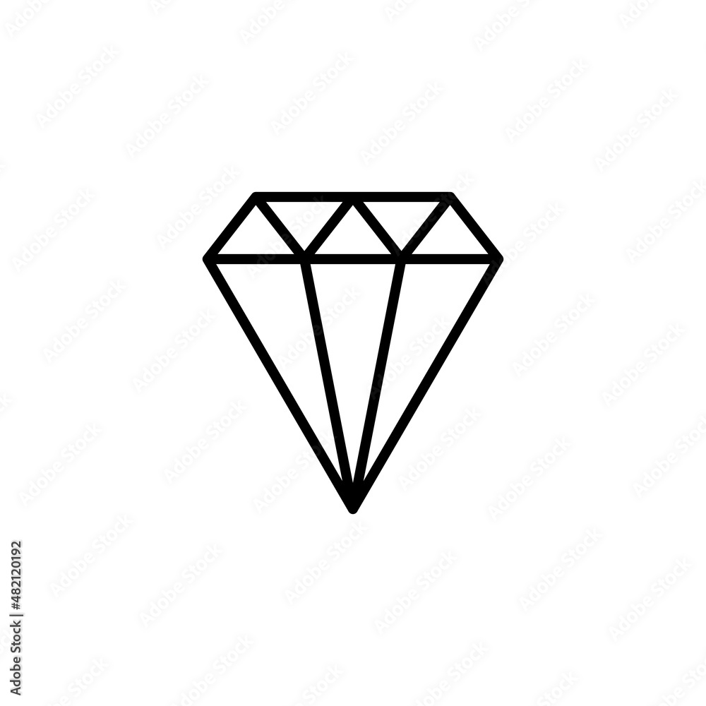 Diamond icon. diamond gems sign and symbol Diamond icon. diamond gems sign and symbol