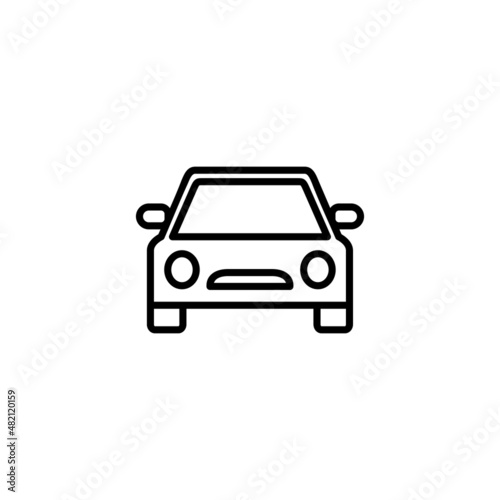 Car icon. car sign and symbol. small sedan