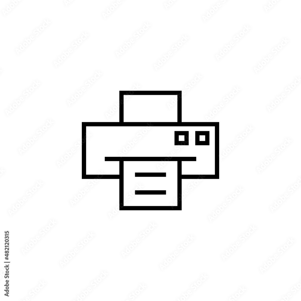 Print icon. printer sign and symbol