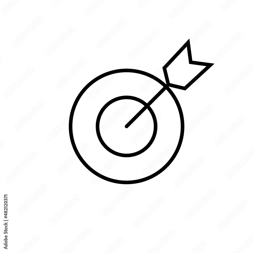 Target icon. goal icon vector. target marketing sign and symbol Target icon. goal icon vector. target marketing sign and symbol