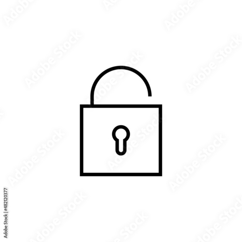 Unlock icon. Unlock sign and symbol. unlocked padlock icon