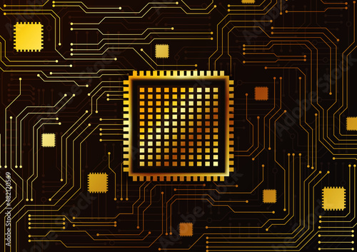 Circuit technology background with hi-tech digital