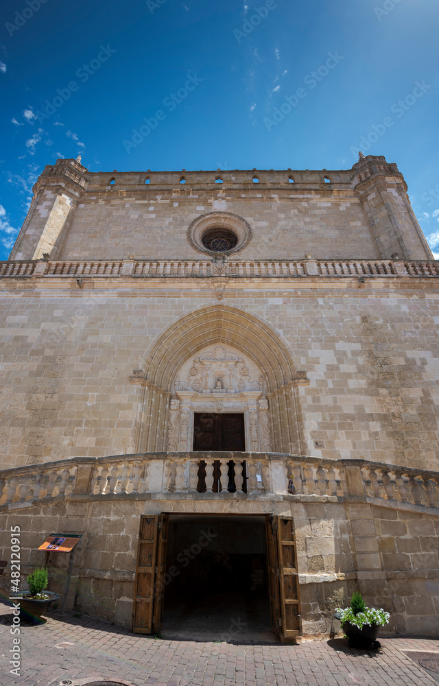 Church of Santa Eulalia. It is in Alaior, Spain. The present building was built between about 1630 and 1690