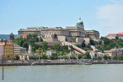 Royal palace building in Budapest city, Hungary