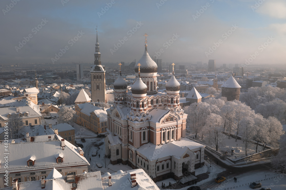 Panorama of Tallinn. January 2022
