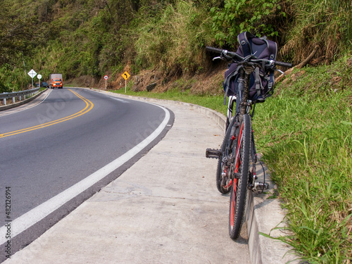 Bike ride along the roads of Manizales Caldas Colombia