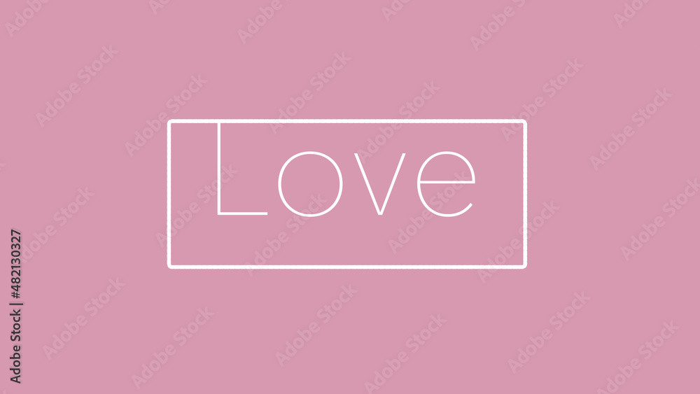 Background text love rosa pastello con contorno bianco Background text love rosa pastello con contorno bianco
