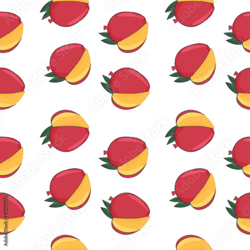 pattern mango tropical print