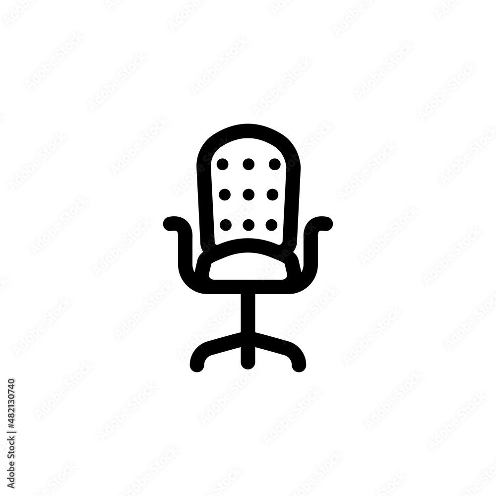 office chair icon vector design templates office chair icon vector design templates