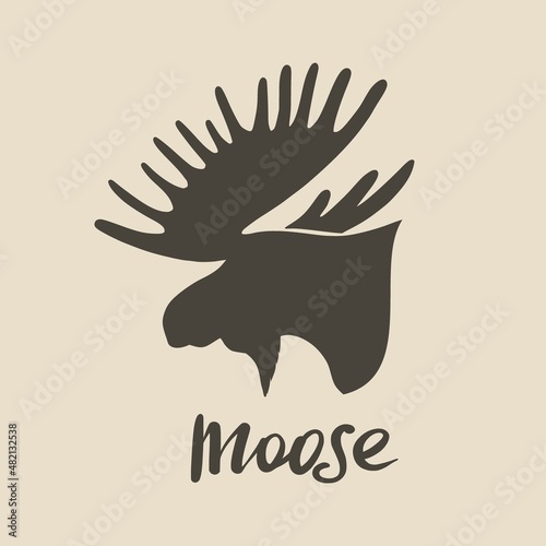 Silhouette of a moose