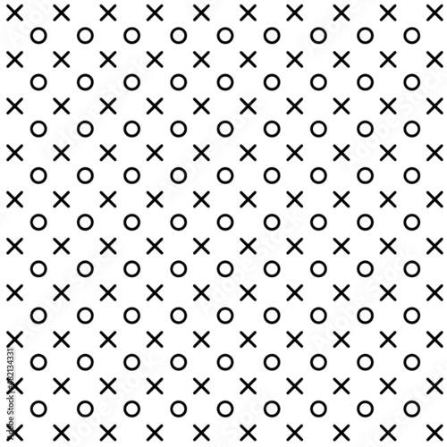 Black circle and cross pattern, xoxo, symbol for hugs and kisses. Transparent background. Texture to use for backdrops, montage, cards, mark making, wrapping paper, scrapbooking or banners. 