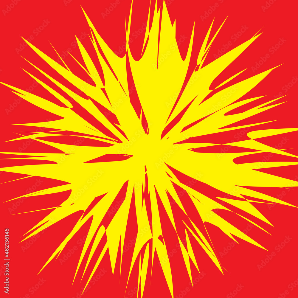 A circular logo background in red and yellow combination A circular logo background in red and yellow combination