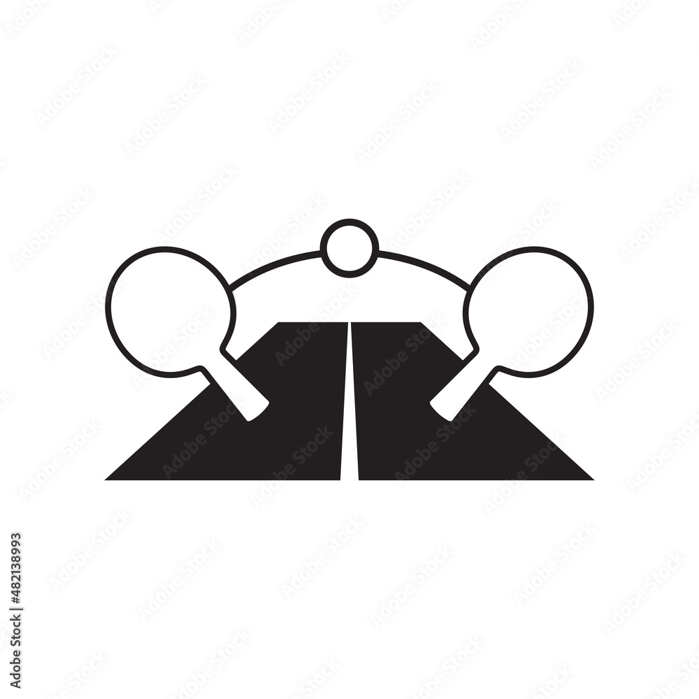 Table tennis pingpong logo design Table tennis pingpong logo design